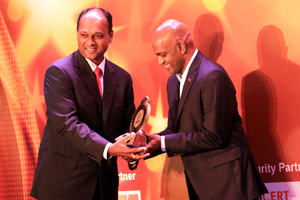 Receiving award for the Best Government Website