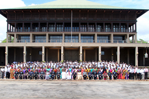 group photo with secretariat staff
